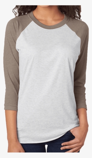 Watercolor Steer Tri-blend Unisex 3/4 Raglan - Ostomy Shirts #941958