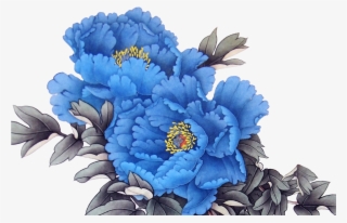 Peony 1417*1417 Transprent Png Free Download - Blue Peonies Flowers Png #942127