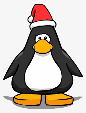 Santa Hat Player Card - Penguin With Santa Hat #942889