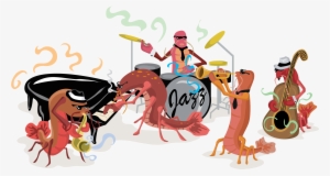 Crawfish Band Free Vector Clip Art - Clip Art #943207