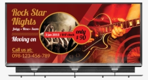 Music Concert Billboard Banners Example Image - 50 Blues Rock Rhythms You Must Know Dvd #943323