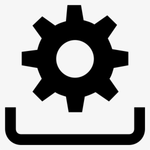 The Icon Is Of An Arrow Pointed Downward Toward A Bowl - Installation Symbol #943516