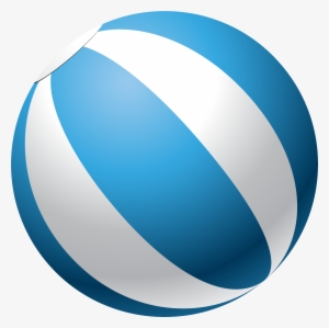 Beach Transparent Clip Art - Bola Azul Png #943574