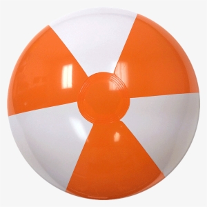 Beachballs - 16'' Orange & White Beach Ball #943805