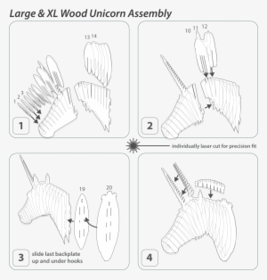 Merlin The Bamboo Unicorn Head Instructions - Unicorn #944033