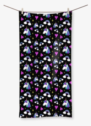 Unicorn Head And Rainbow ﻿sublimation All Over Towel - Runescape Pvp #944525
