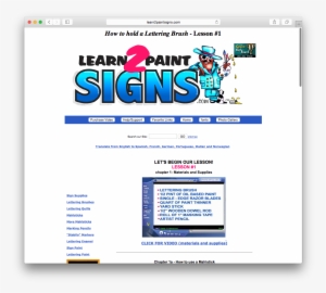 This Website Is Pretty Wacky Looking, But They Describe - Sign Painting #944950