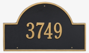 Arch Marker Estate One Line Wall Plaque - Whitehall Arch Marker Estate Lawn 1-line Plaque Black/silver #945429