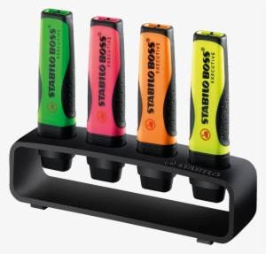 The World´s Greatest Boss - Stabilo Boss Executive Highlighter Wallet Of 4 #945657