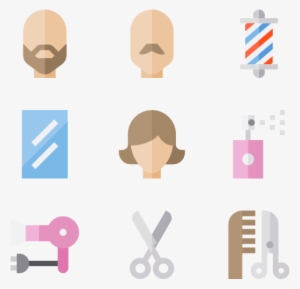Clip Art Free Download Hairstyle Icons Free Hairdressing - Hairstyle Icon #946207