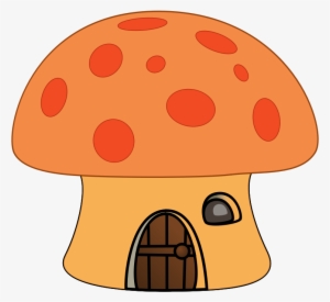 Orange Mushroom House - Los Hongos De Los Pitufos #946556