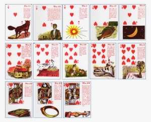 Gypsy Witch Fortune Telling Playing Cards Suit Of Hearts - Gypsy Witch Oracle Cards #947030
