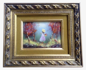 Fleming, Enamel On Copper Metal Plate Art Painting - Frame Copper Plate Artwork #947293