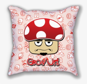 Grow Up Mushroom Throw Pillow - Mushroom #947510