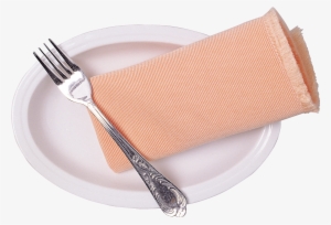 Plate Png Image - Plate With Napkin Png #947572