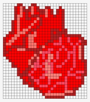 Human Heart Perler Bead Pattern / Bead Sprite - Central City Brewing Co Ltd #948157