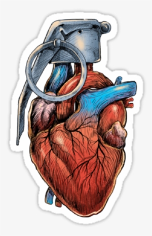 Collection Of Free Grenade Drawing Human Heart Download - Heart Grenade Tattoo #948605