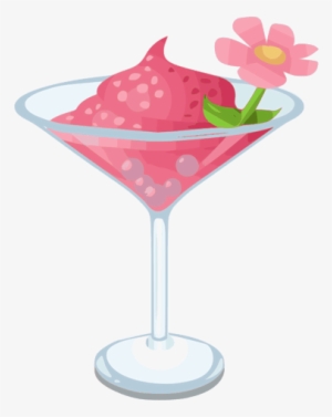 Pink Lady Cocktail Vector Clip Art - Clip Art Pink Cocktails #948664