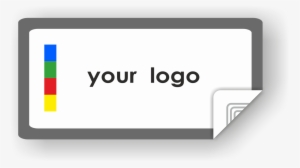 Picture Of Custom Logo Rectangle Sticker Border - Near-field Communication #948923