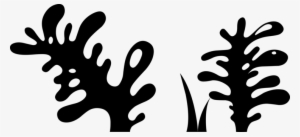 Silhouette Seaweed Plants Drawing - Sea Plants Vector Png #949293