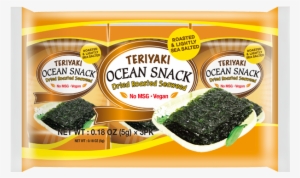 Ocean Snack Dried Roasted Seaweed Teriyaki - Ocean Snacks Seaweed #949341