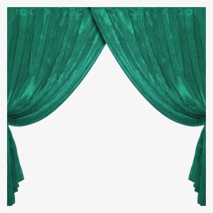 Dark Green Curtains Transparent #949547