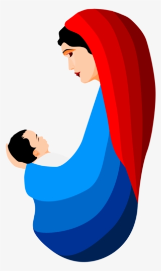 Mary Nativity Clipart - Clipart Mary And Baby Jesus #949578