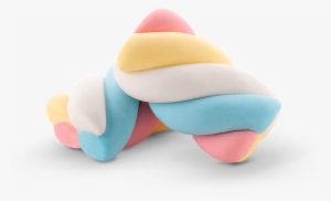 Marshmallow Twist Azul Rosa Amarelo Branco - Close-up #949627