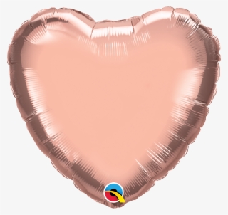 Rose Gold Heart Shaped 18'' Foil Decorator Balloon - Balloon #9400059