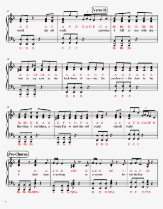 Panic At The Disco - Alright Dean Lewis Klaviernoten #9401134