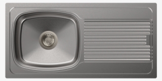 Vogue Single Bowl With Drainer 36x18x8 - Kitchen Sink #9402246