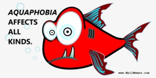 Aquaphobia - Piranha Fish Clipart #9402762