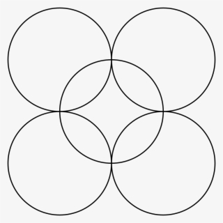Overlapping Circles Grid - Overlapping Circle Grid - Free Transparent ...