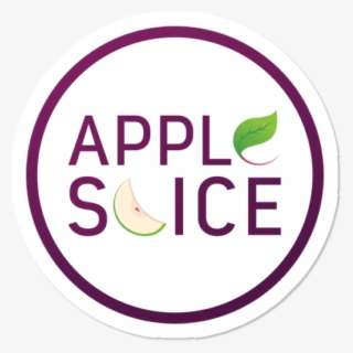 Apple Slice Circle Logo Sticker - Circle #9404683 Apple Slice Circle Logo Sticker - Circle #9404683