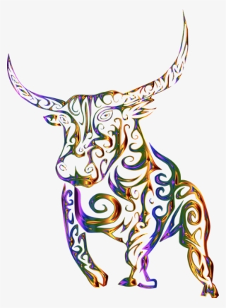 Bulls Clipart Tribal - Tribal Cow #9405566
