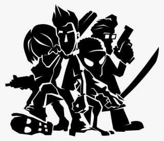 Zombie Team Silhouette - Illustration #9406372