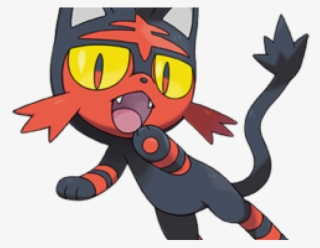 Pokemon Clipart Red Orange - Pokemon Litten #9406500