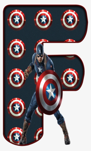 ✿‿de Alfabeto Decorativo Fede, Avengers, - Alfabeto Capitão America Png #9407070