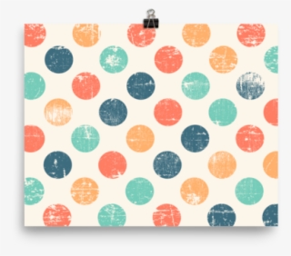 Grunge Polka Dots Poster - Cute Polka Dot Background #9408510