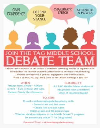 Middle School Debate Team - Town Hall Meeting Clipart #9409022