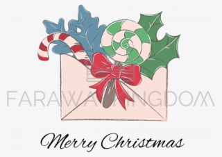 Winter Letter Merry Christmas Cartoon Vector Illustration - Illustration #9409250