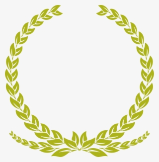 Png Free Stock Green Grass Border Clipart - Laurel Wreath #9409375