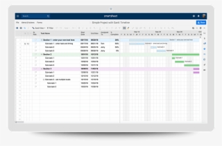 Project Plan With Gantt - Smartsheet Project Plan Template #9410419