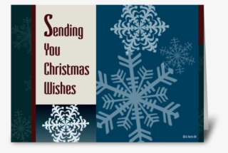 Graphic Snowflakes Christmas Card Greeting Card - 2010 Ywho Winter Serenade #9411221