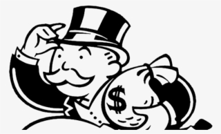 Rich Png File - Alec Monopoly Black And White #9411806