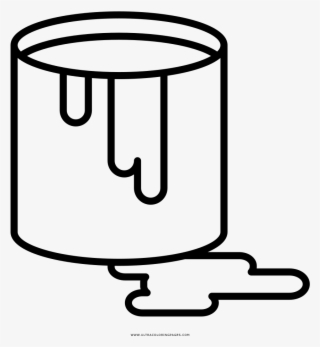 Paint Bucket Coloring Page - Lata De Tinta Para Colorir #9413378