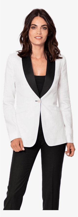 White Tuxedo Blazer - Blue White And Black Tuxedo Women #9414248