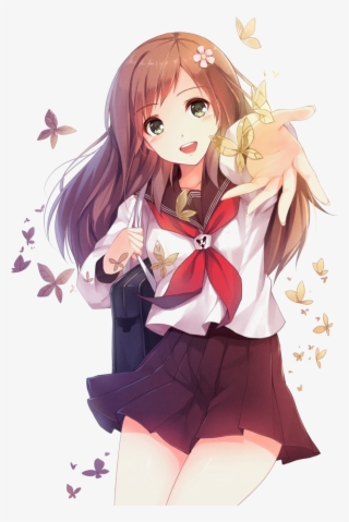 Edited At Http - Cute Anime School Girl #9415198