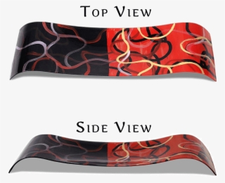 Red And Black Tray - Bowie Knife #9415376