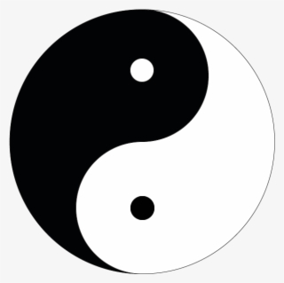 Hands On Illustration, The Ying Yang Chinese Logo - Circle #9416348